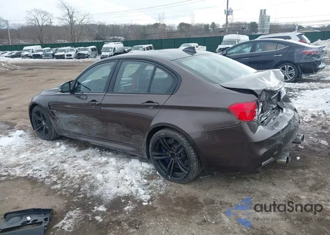 2015 BMW M3 z USA, uszkodzony, nr VIN WBS3C9C5XFP805805